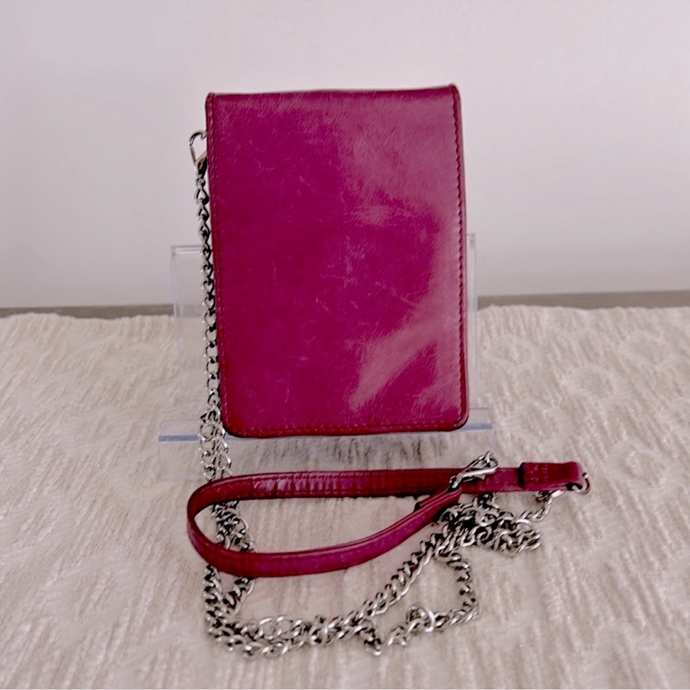 Hobo International Fuchsia Leather Mini Crossbody Bag